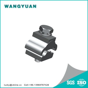 Single center bolt non tension bolted parallel groove connector with Welded copper inserts CAPG-A1